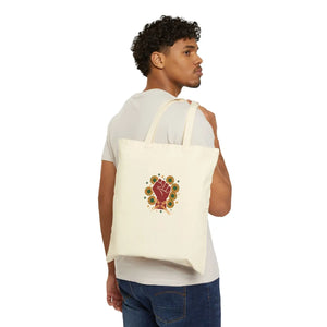 Fist Juneteenth Canvas Tote – Cotton Protest - Dipaliz - Bags