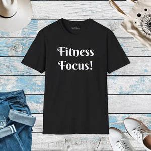 Fitness Focus Cotton Tee - Ultra Soft Active Comfort - Dipaliz - Black / s - T-shirts