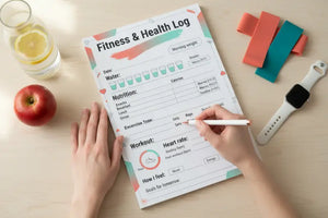 Digital Downloads - Health Log Printable - Fitness Wellness Tracker - Dipaliz