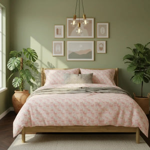 Flamingo Duvet Cover – Cotton Bed Set - Dipaliz - Bedding Sets