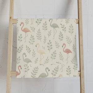 Premium Flamingo Hand Towel - Tropical Kitchen Decor - Dipaliz - White Base / 28’’ × 16’’ - Towels