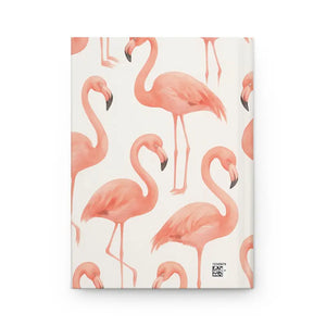Flamingo Hardcover Journal - Tropical Pink Stylish Notebook - Dipaliz - Notebooks & Notepads