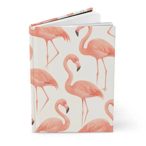 Flamingo Hardcover Journal - Tropical Pink Stylish Notebook - Dipaliz - Notebooks & Notepads
