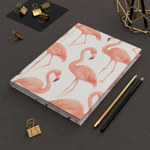 Flamingo Hardcover Journal - Tropical Pink Stylish Notebook - Dipaliz - Notebooks & Notepads