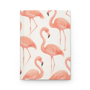 Flamingo Hardcover Journal - Tropical Pink Stylish Notebook - Dipaliz - Notebooks & Notepads