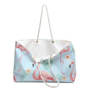 Flamingo Paradise Weekender – Tropical Beach Tote - Dipaliz - Bags