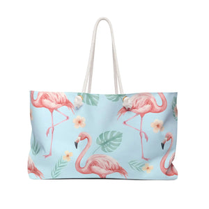 Flamingo Paradise Weekender – Tropical Beach Tote - Dipaliz - Bags