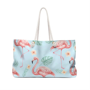 Flamingo Paradise Weekender – Tropical Beach Tote - Dipaliz - Bags