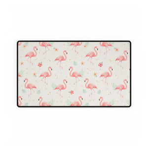 Flamingo Pattern Desk Mat, Tropical Pink Pad for Home Office & Gaming - Mouse Pads