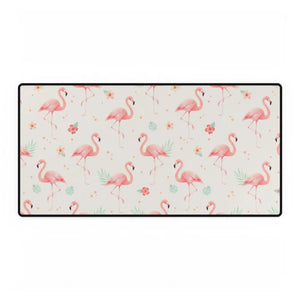 Flamingo Pattern Desk Mat, Tropical Pink Pad for Home Office & Gaming - Mouse Pads