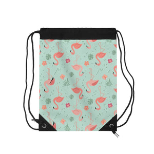 Flamingo Pattern Drawstring Bag – Summer Beach Tote - Dipaliz - Backpacks