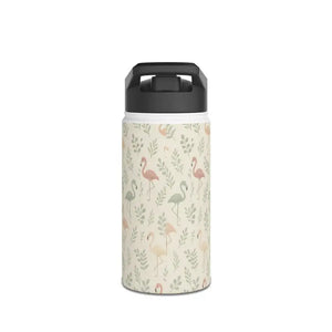 Premium Flamingo Stainless Steel Eco Friendly Water Bottle - Dipaliz - 12oz / White - Bottles