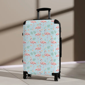Flamingo Pattern Suitcase – Lightweight Carry-on - Dipaliz - Suitcases