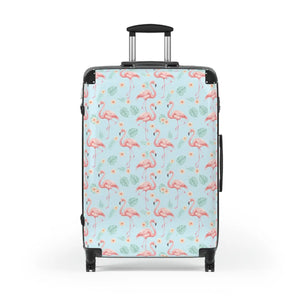 Flamingo Pattern Suitcase – Lightweight Carry-on - Dipaliz - Suitcases