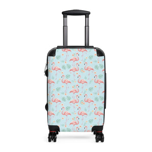 Flamingo Pattern Suitcase – Lightweight Carry-on - Dipaliz - Suitcases