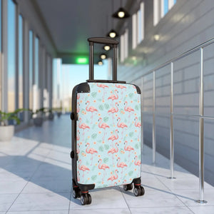 Flamingo Pattern Suitcase – Lightweight Carry-on - Dipaliz - Suitcases