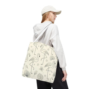 Flamingo Pattern Tote Bag – Floral Beach - Dipaliz - Bags