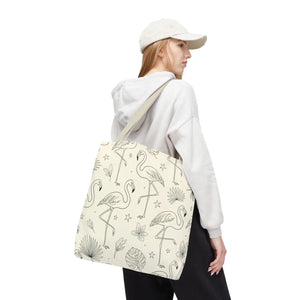 Flamingo Pattern Tote Bag – Floral Beach - Dipaliz - Bags
