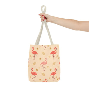 Flamingo Pattern Tote Bag – Tropical Pink - Dipaliz - Bags