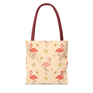 Flamingo Pattern Tote Bag – Tropical Pink - Dipaliz - Bags