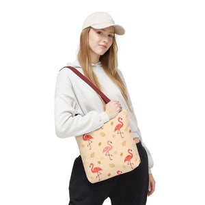 Flamingo Pattern Tote Bag – Tropical Pink - Dipaliz - Bags