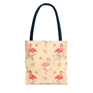 Flamingo Pattern Tote Bag – Tropical Pink - Dipaliz - Bags