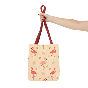 Flamingo Pattern Tote Bag – Tropical Pink - Dipaliz - Bags