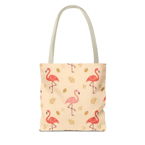 Flamingo Pattern Tote Bag – Tropical Pink - Dipaliz - Bags