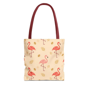 Flamingo Pattern Tote Bag – Tropical Pink - Dipaliz - Bags