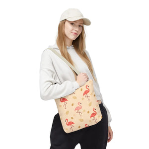 Flamingo Pattern Tote Bag – Tropical Pink - Dipaliz - Bags
