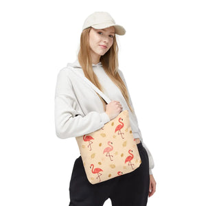 Flamingo Pattern Tote Bag – Tropical Pink - Dipaliz - Bags