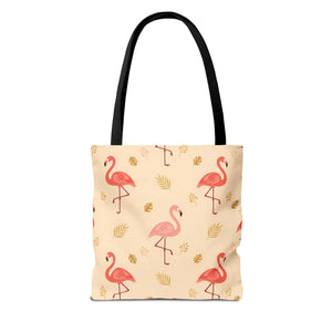 Flamingo Pattern Tote Bag – Tropical Pink - Dipaliz - Bags