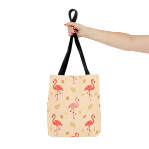 Flamingo Pattern Tote Bag – Tropical Pink - Dipaliz - Bags