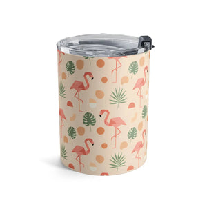 Flamingo Pattern Tumbler, 10oz Tropical Insulated Cup - Tumblers