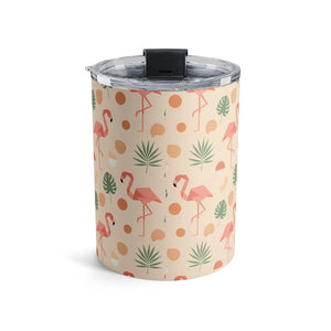 Flamingo Pattern Tumbler, 10oz Tropical Insulated Cup - Tumblers