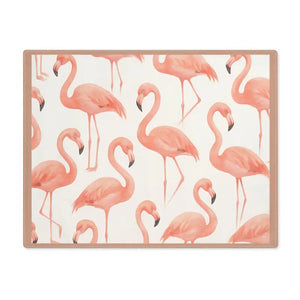 Flamingo Lover Gift Tropical Table Decor Summer Dining Mat - Dipaliz - 18’’ × 14’’ - Placemats