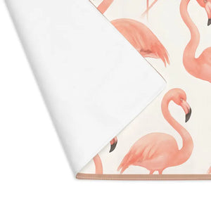 Flamingo Lover Gift Tropical Table Decor Summer Dining Mat - Dipaliz - 18’’ × 14’’ - Placemats