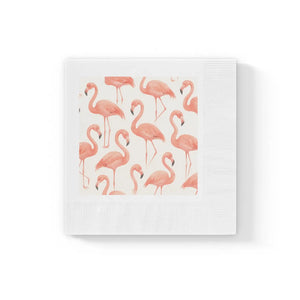 Flamingo Print Cocktail Napkins – Summer Party Decor - Dipaliz - Paper