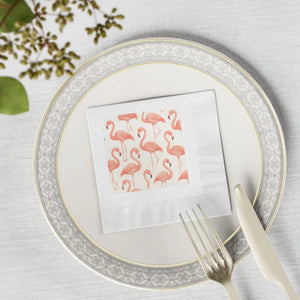 Flamingo Print Cocktail Napkins – Summer Party Decor - Dipaliz - Paper