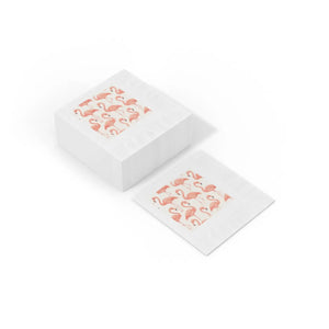 Flamingo Print Cocktail Napkins – Summer Party Decor - Dipaliz - Paper