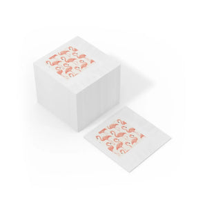 Flamingo Print Cocktail Napkins – Summer Party Decor - Dipaliz - Paper