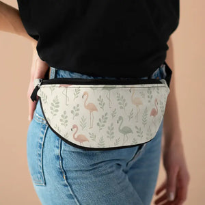 Premium Flamingo Stylish Waist Bag - Bold Festival Ready - Dipaliz - one Size - Fanny Packs