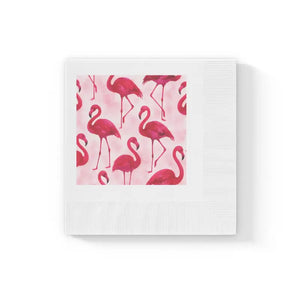 Premium Party Napkins - Tropical Wedding Flamingo Print - Dipaliz - Paper