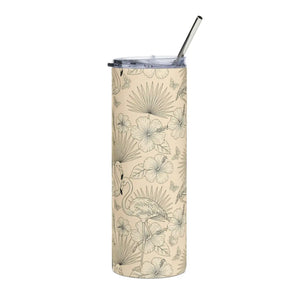 Flamingo Sketch 20oz – Stainless Tumbler - Dipaliz - Tumblers