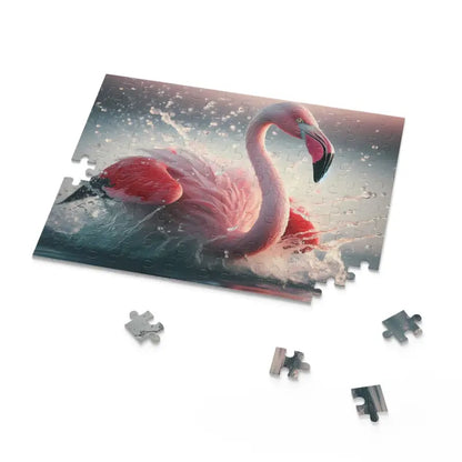 Flamingo Splashing Puzzle: Dive Into Vibrant Brain-teasing Fun! - Puzzle