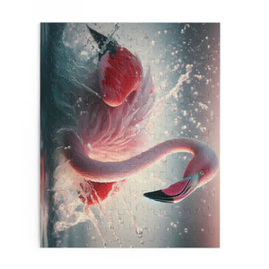 Flamingo Splashing Jigsaw Puzzle - Vibrant Art Challenge - Dipaliz - Puzzles