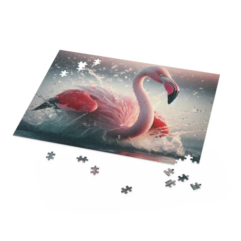 Flamingo Splashing Puzzle: Dive Into Vibrant Brain-teasing Fun! - Puzzle