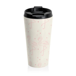 Flamingo Stainless Steel Travel Mug 15oz - Dipaliz - Mugs