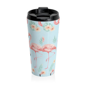 Flamingo Stainless Steel Travel Mug 15oz - Dipaliz - Mugs