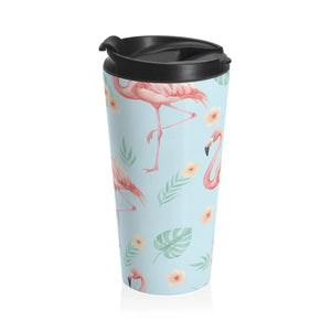 Flamingo Stainless Steel Travel Mug 15oz - Dipaliz - Mugs